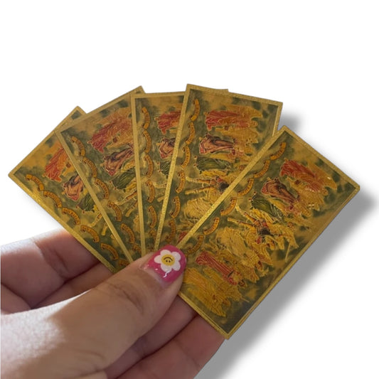 Mini Billete Dorado de Los 7 Arcángeles