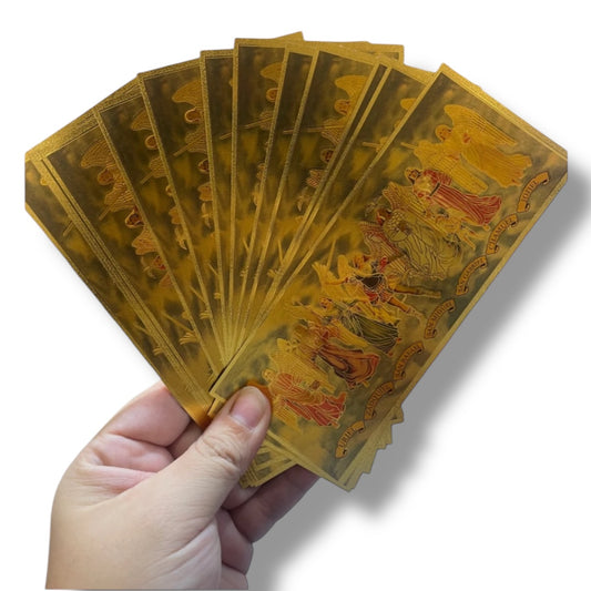 Billete Dorado de Los 7 Arcángeles