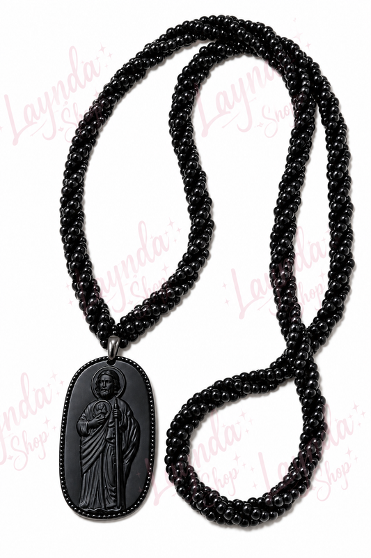 Collar Negro San Juditas Tadeo